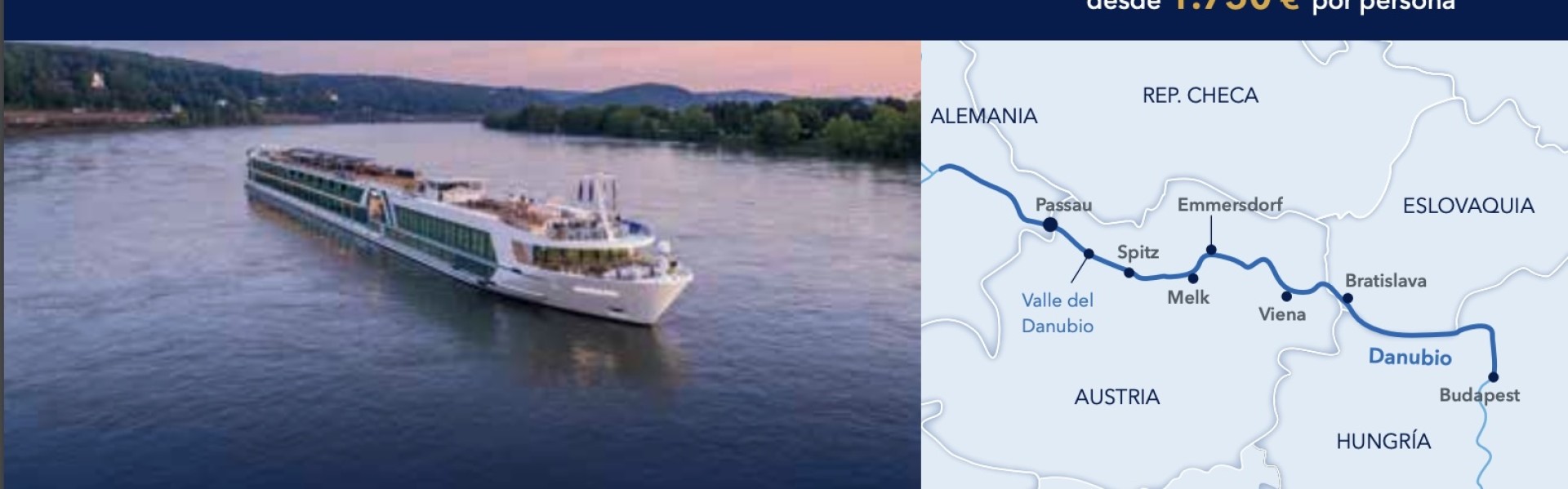 Crucero fluvial  por el Danubio